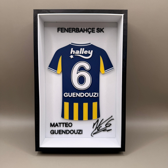 MATTEO GUENDOUZI - FENERBAHÇE İMZALI FORMA MASA SÜSÜ