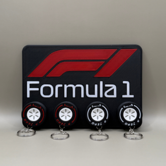 FORMULA 1 TEMALI DEKORATİF ANAHTAR ASKILIĞI