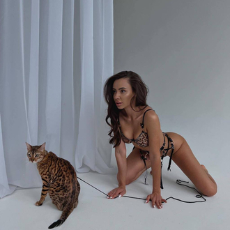 İthal leopar jartier