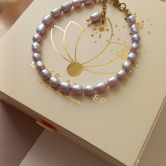 ' VİOLET BRACELET ' İnci Bileklik