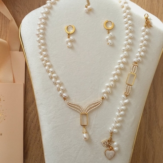 ELEGANT~2 SET ( GÜMÜŞ GRAM UYUMLU)