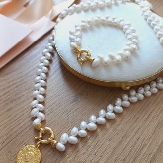 Gümüş gemici kilit petal bileklik