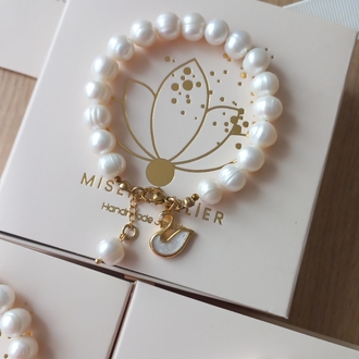 ' Pearly Swan ' İnci Bileklik
