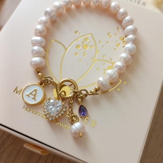 SOFTLY PINK~2 ÇELİK KLİPSLİ BİLEKLİK