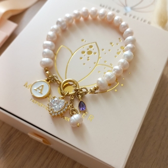 SOFTLY PINK~2 ÇELİK KLİPSLİ BİLEKLİK