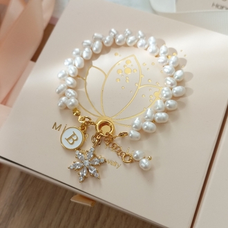 'PETAL & KAMELYA GÜMÜŞ KLİPSLİ BİLEKLİK