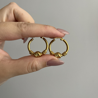 Düğüm Model Halka Küpe | Çelik 
