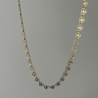 Kalp Choker Kolye | Çelik