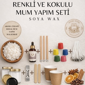 Soya Wax Mum Yapım Seti (Full)