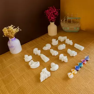 15 Adet (3D) Sevimli Farklı Figürlü Taş Boyama Seti Çocuk Gelişimi Etkinlik
