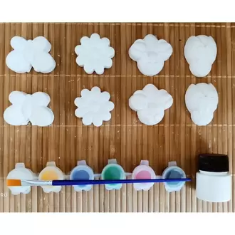 8 Adet (3D) Sevimli Böcekler Figürlü Taş Boyama Seti Çocuk Gelişimi Etkinlik