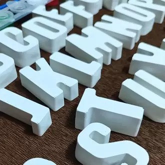 36 Adet (3D) Harf ve Sayılar Taş Boyama Figür Çocuk Gelişimi Boyama Etkinlik