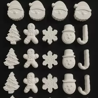 28 Adet (3D) Noel, Yılbaşı, Kış, Christmas Taş Boyama Figür Çocuk Gelişimi