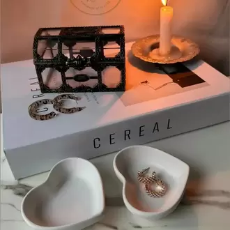 Kalp Görünümlü 2 li Dekoratif Tabak