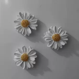 Papatya Set Magnet 6 Lı Buzdolabı Süsü Hediyelik Eşya Dekoratif Aksesuar