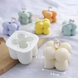 Bubble Mini Slikon Mum Kalıbı 4 x 4 cm