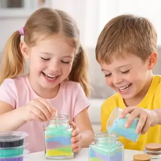 Çocuklar İçin 24 Parça Eğlenceli Mum Yapım Aktivite Seti, Kids Funny Candle Kit