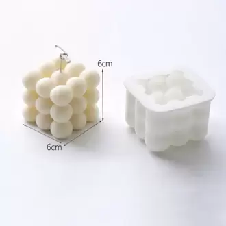 Bubble Silikon Mum Kalıbı 6 x 6 cm