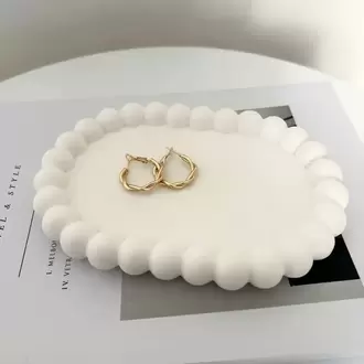 Bubble Dekoratif Tabak, Takı Tabağı, Bardak Altlığı