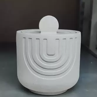 DEKORATİF KAPAKLI BETON ORGANİZER KUTU