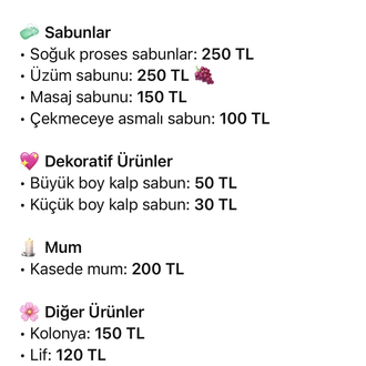 Sabun Söz Tepsisi