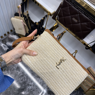 Ysl hasır clutch