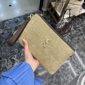Ysl hasır clutch