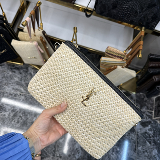 Ysl hasır clutch