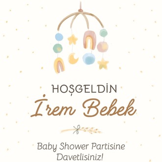 BABY SHOWER DAVETİYE