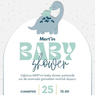 BABY SHOWER DAVETİYE