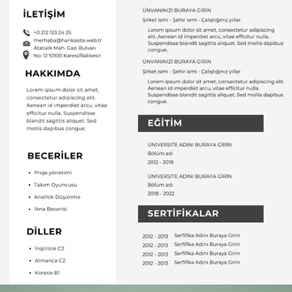 CV (ÖZGEÇMİŞ)