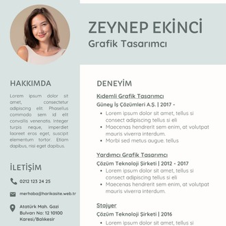 CV (ÖZ GEÇMİŞ)