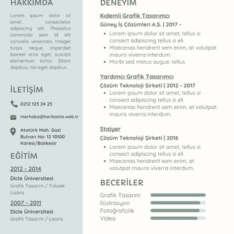CV (ÖZ GEÇMİŞ)