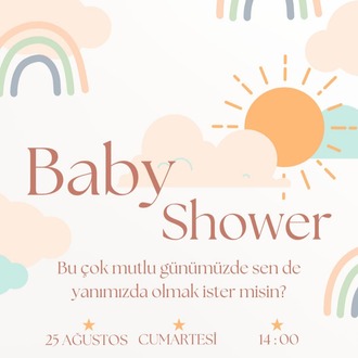 BABY SHOWER DAVETİYE