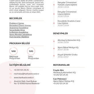 CV (ÖZGEÇMİŞ)