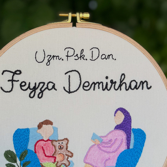 "Psk. Dan." meslek panosu (kişiselleştirilir)