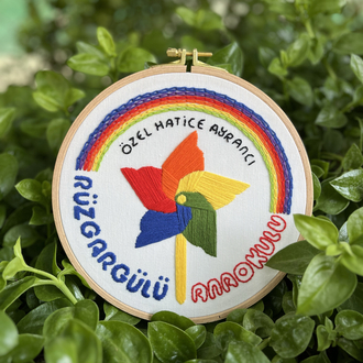 "Rüzgargülü Anaokulu" Logo Nakış Çalışması(Kişiselleştirilir)