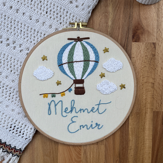 “Mehmet Emir” bebek odası kapı süsü (kişiselleştirilir)
