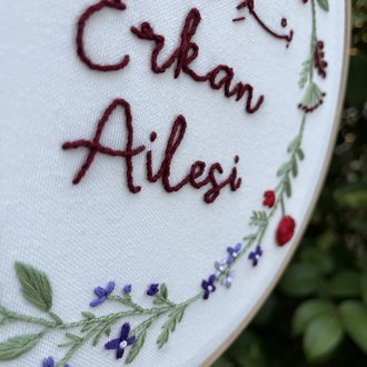 "Erkan Ailesi" Aile pano/dekor/kapı süsü (kişiselleştirilir)