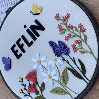 “Eflin” bebek odası kapı süsü (kişiselleştirilir)