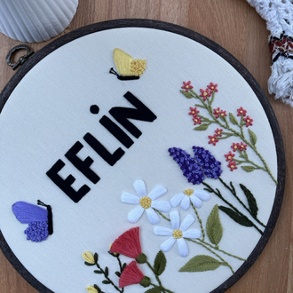 “Eflin” bebek odası kapı süsü (kişiselleştirilir)