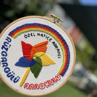 "Rüzgargülü Anaokulu" Logo Nakış Çalışması(Kişiselleştirilir)