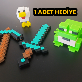 Minecraft Axolotl Seti | Özel Kutulu + Sürpriz Hediyeli