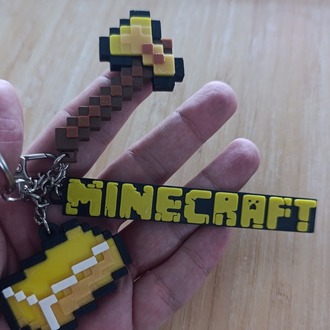 MINECRAFT Altın Balta (Golden Axe) Anahtarlık