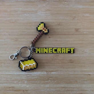 MINECRAFT Altın Balta (Golden Axe) Anahtarlık