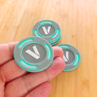 FORTNITE VBucks Coin (10 Adet) Figürü | 3D Baskı Tasarım