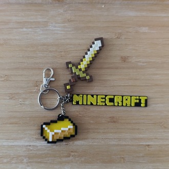 MINECRAFT Altın Kılıç (Golden Sword) Anahtarlık