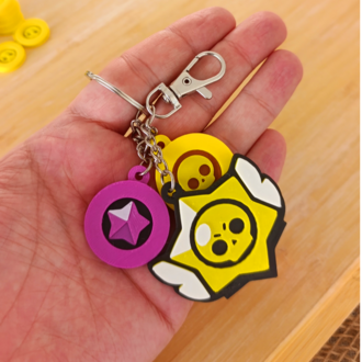 BRAWL STARS Logo ve Coin Anahtarlık
