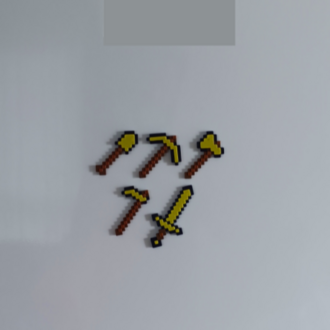 MINECRAFT Altın Magnet Seti