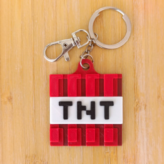MINECRAFT TNT Anahtarlık